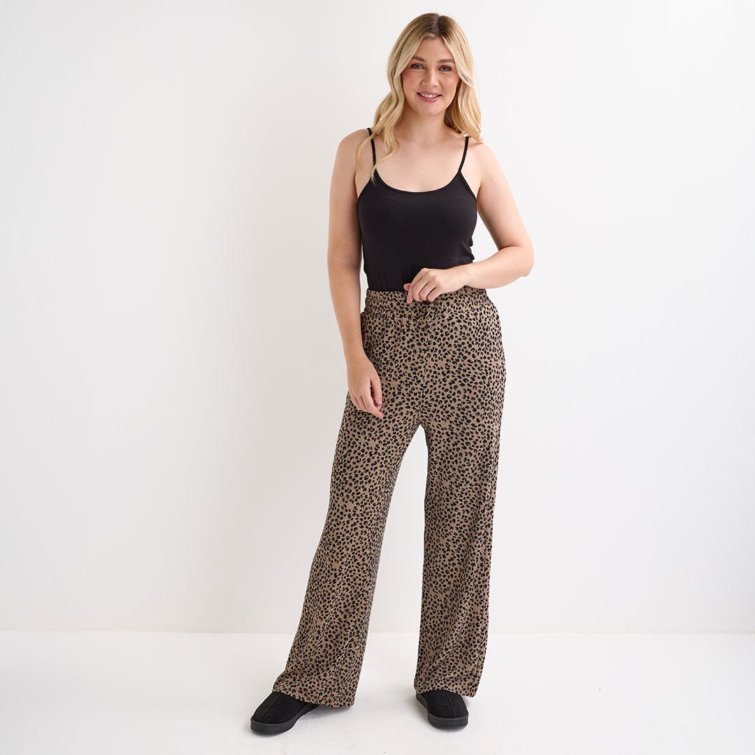 Ladies Animal Brushed Marl Joggers from You Know Who's