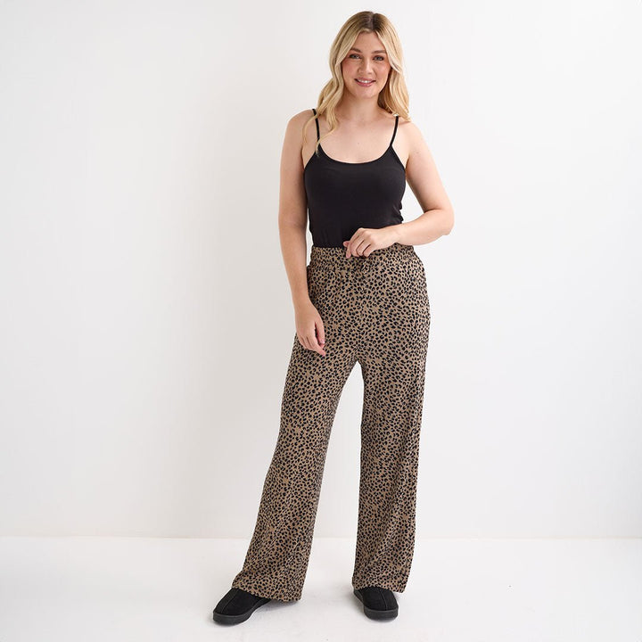 Ladies Animal Brushed Marl Joggers from You Know Who's