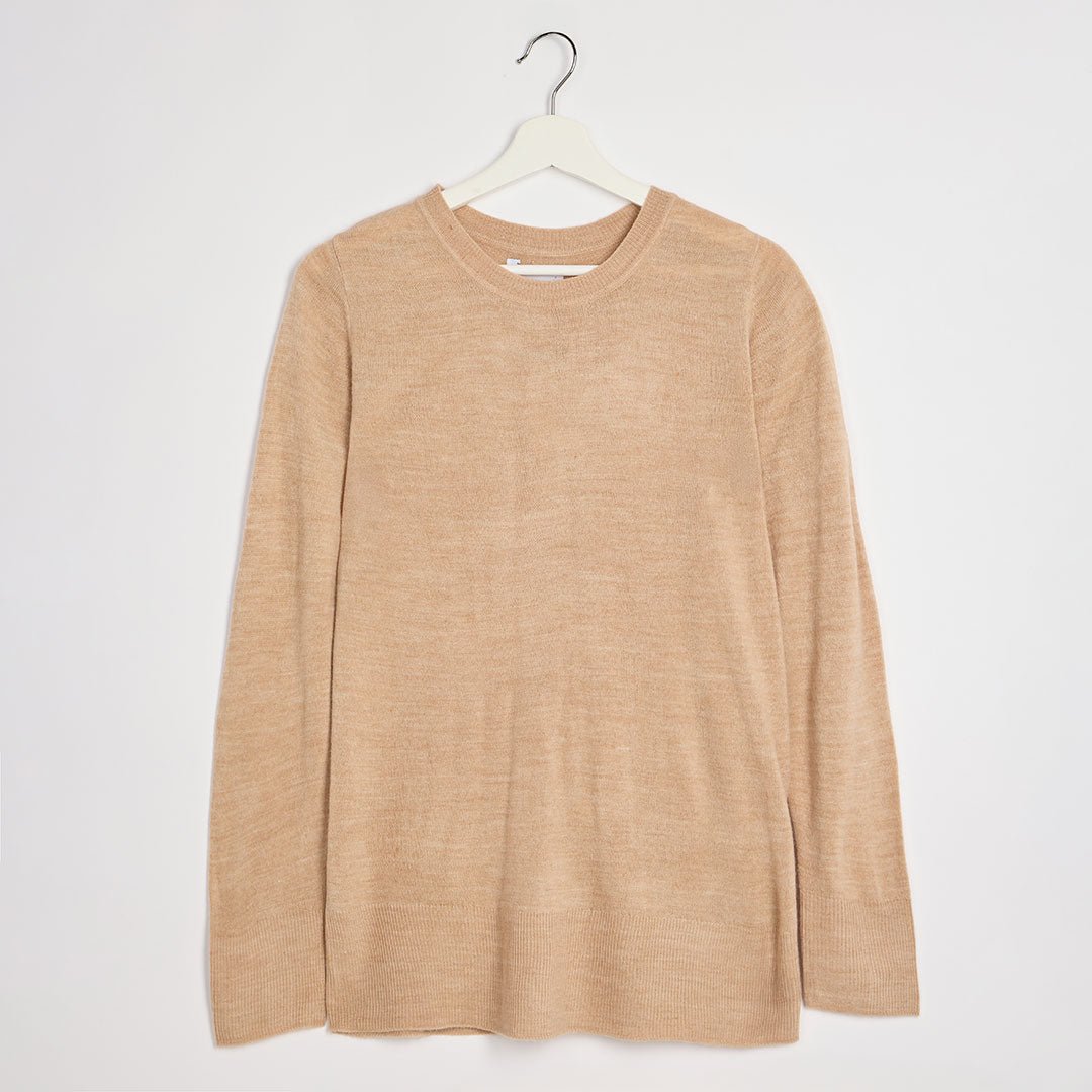 Ladies Beige Crew Jumper from You Know Who's
