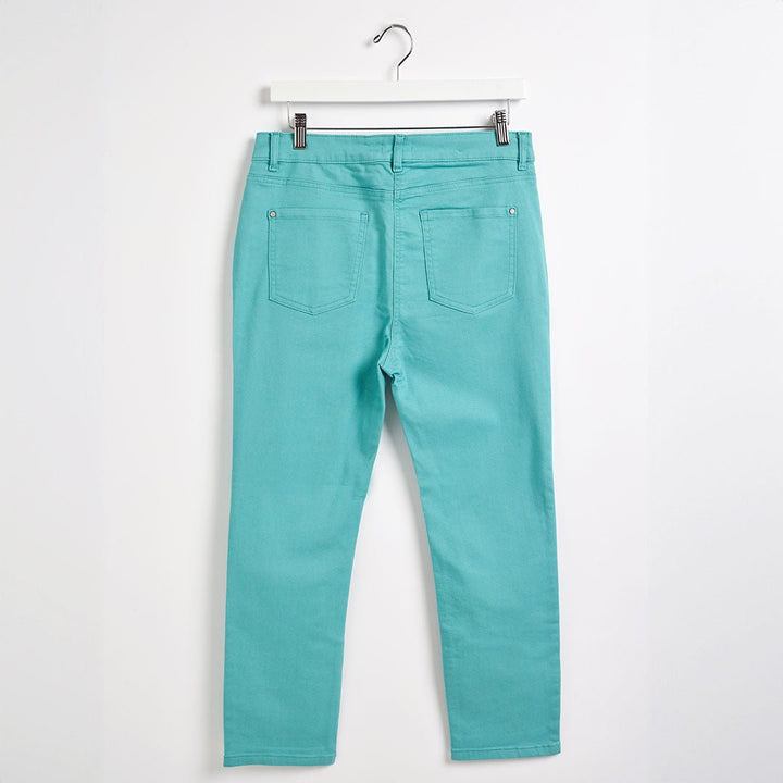 Ladies Blue Colour Crop Jean from You Know Who's