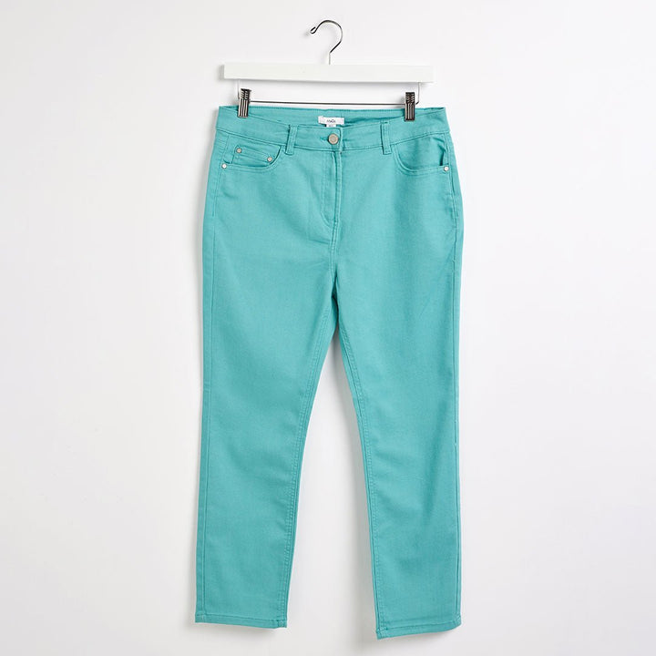 Ladies Blue Colour Crop Jean from You Know Who's