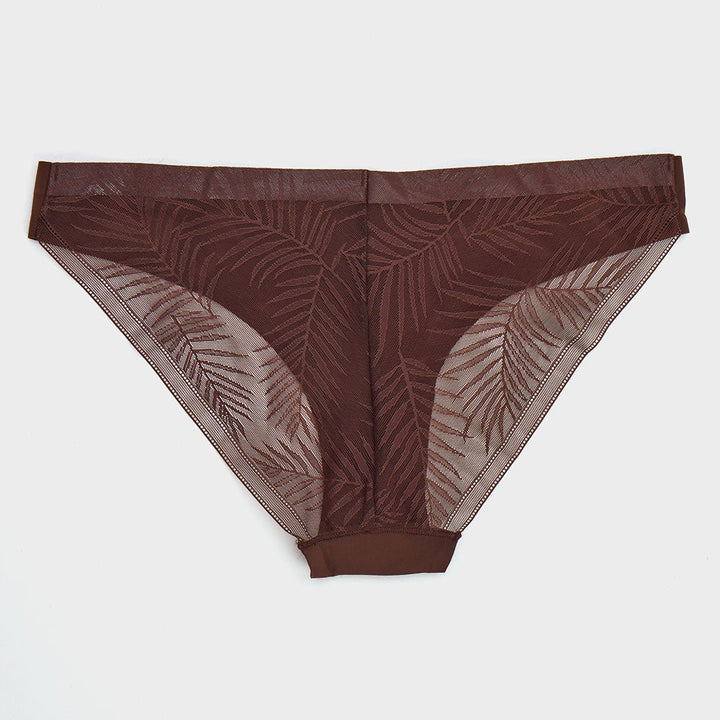 Ladies Brown Lace Brazilian Brief from You Know Who's