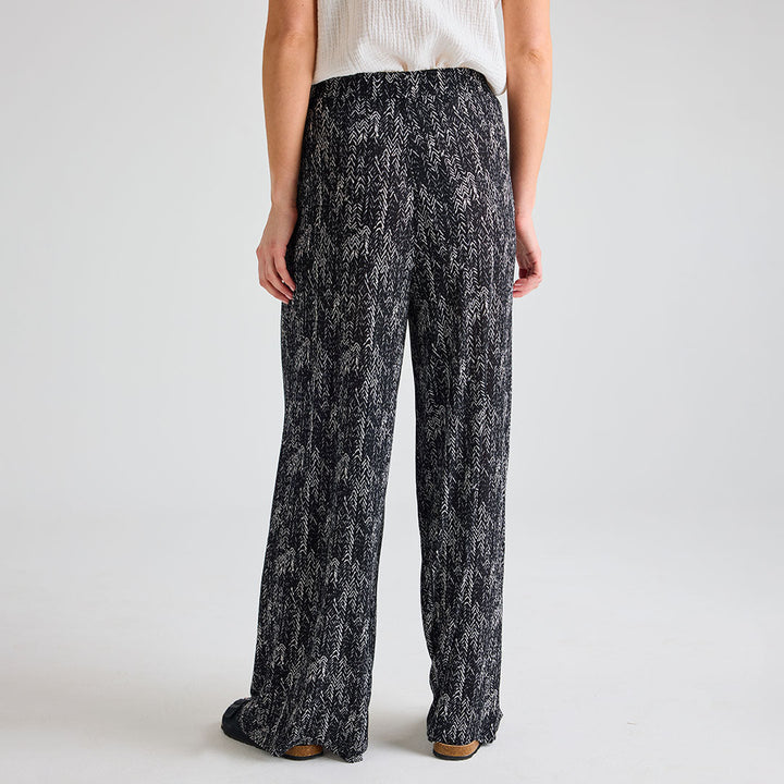 Ladies Dashes Printed Plisse Trousers from You Know Who's
