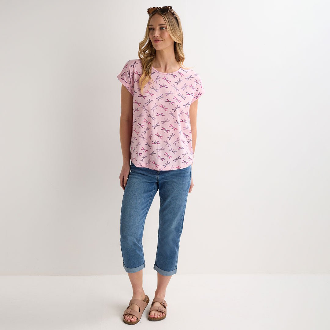 Ladies Dragonfly Printed T-Shirt from You Know Who's
