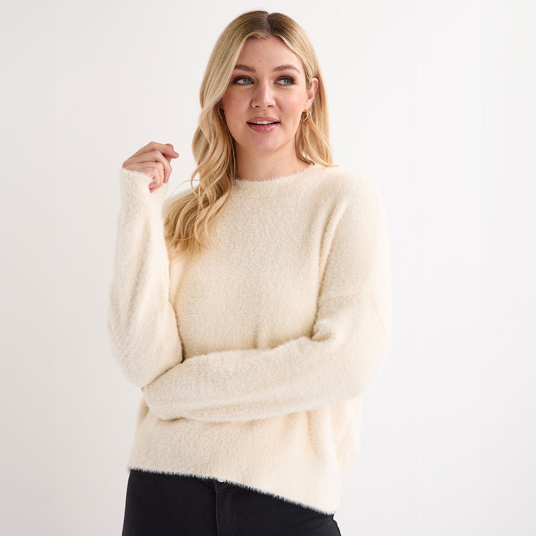Ladies French Connection Soft Fluffy Jumper – You Know Who's