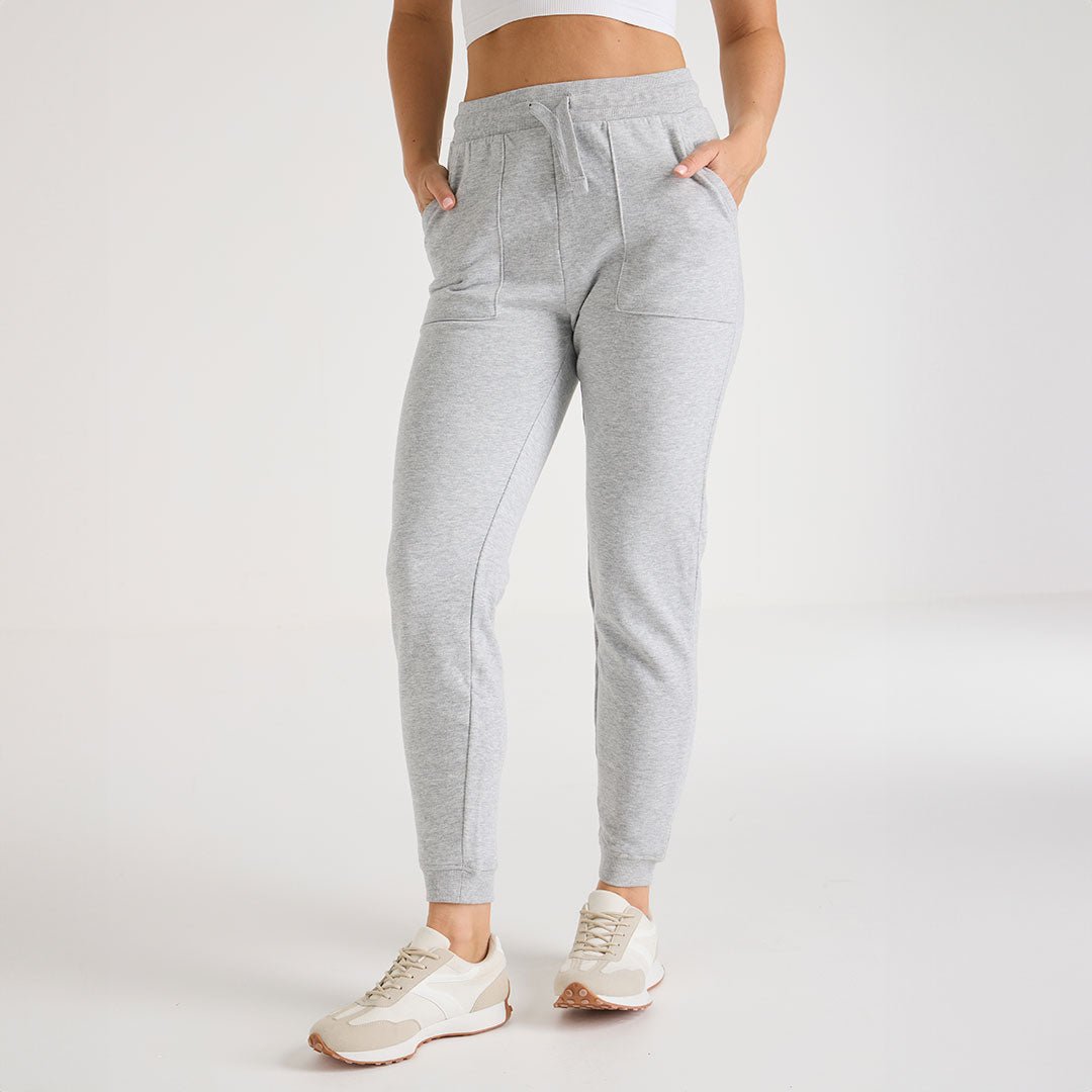 Ladies Grey Cuffed Joggers from You Know Who's