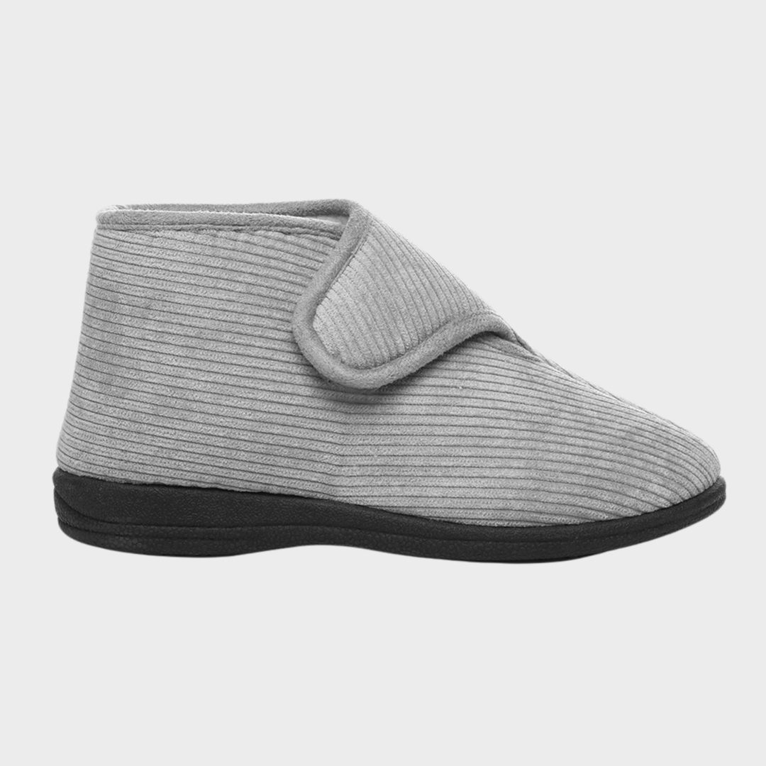 Ladies Grey Easy Access Slipper Boot from You Know Who's
