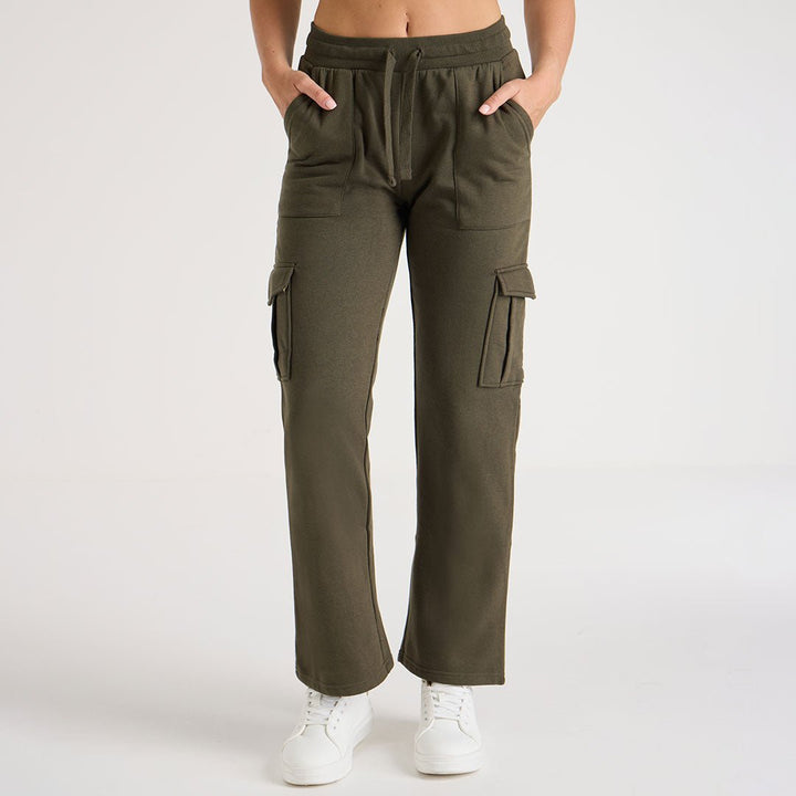 Ladies Khaki Cargo Joggers from You Know Who's