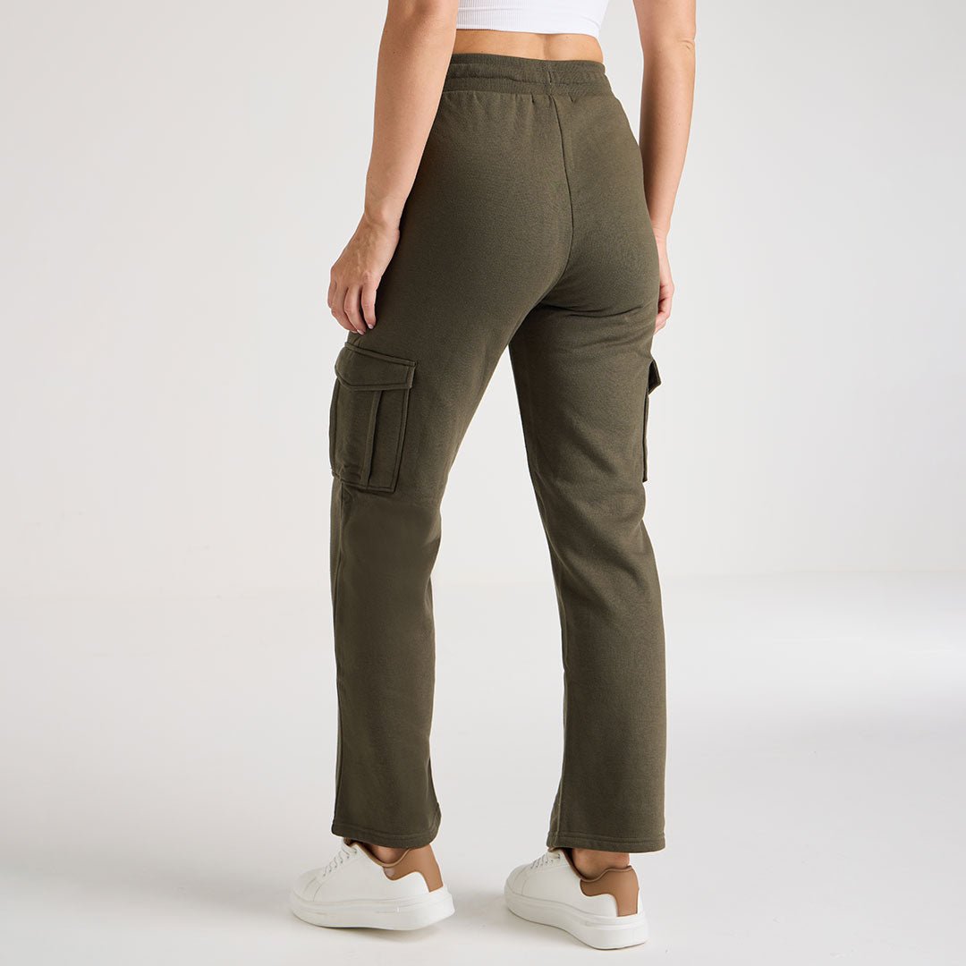 Ladies Khaki Cargo Joggers from You Know Who's