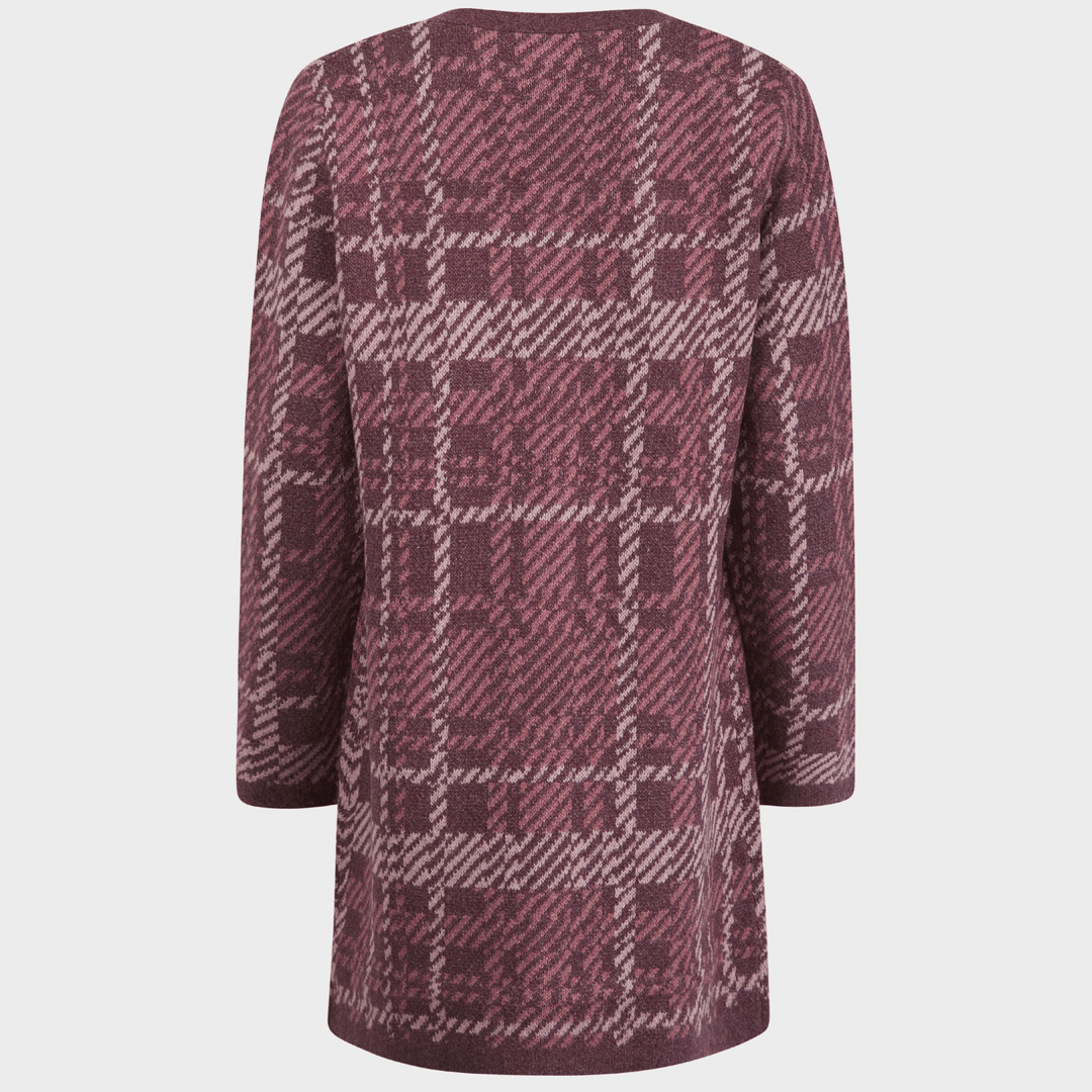 Ladies Longline Checked Cardigan from You Know Who's