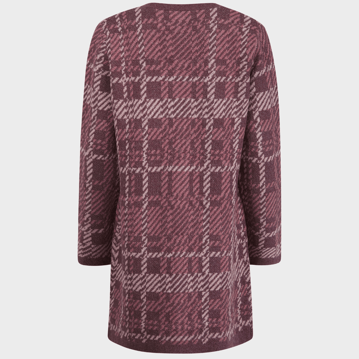 Ladies Longline Checked Cardigan from You Know Who's