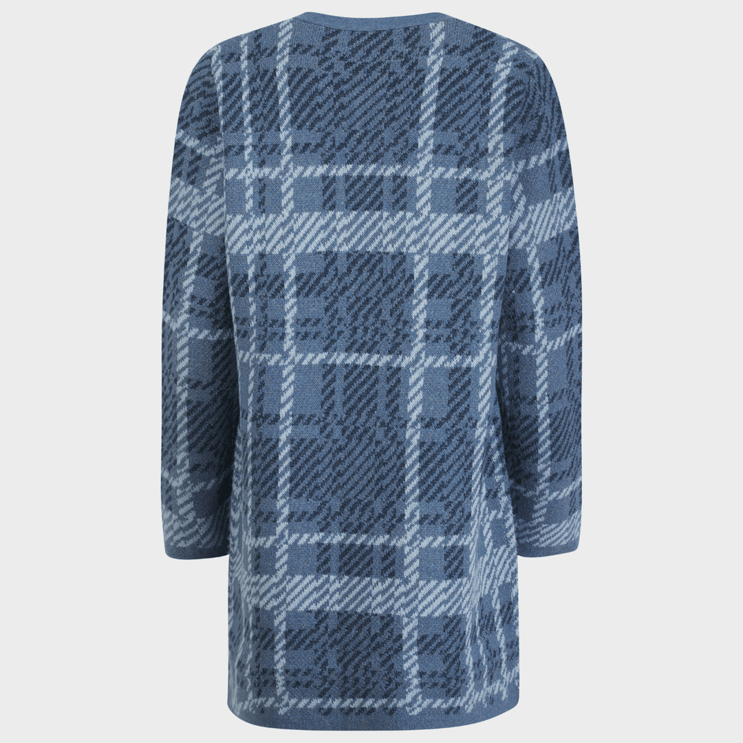 Ladies Longline Checked Cardigan from You Know Who's