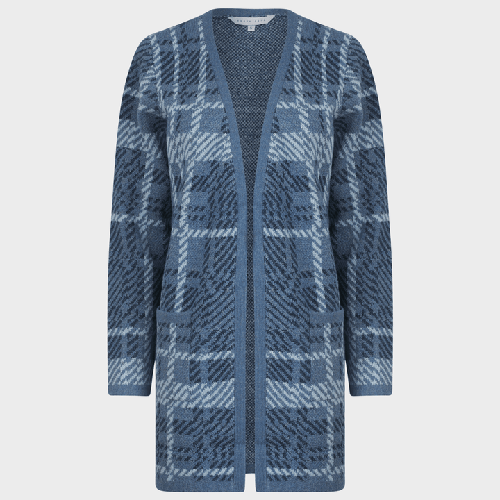 Ladies Longline Checked Cardigan from You Know Who's