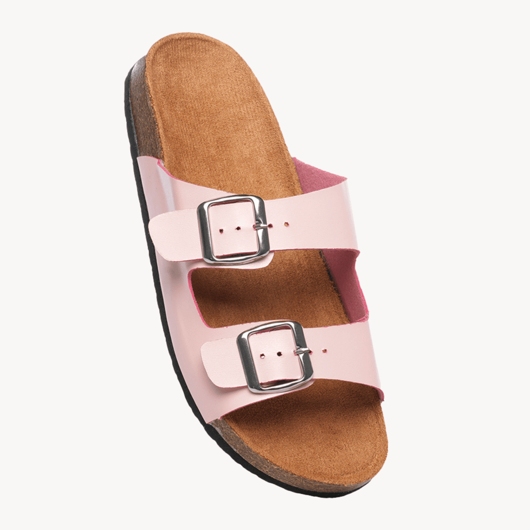 Ladies Pink Double Buckle Slider from You Know Who's