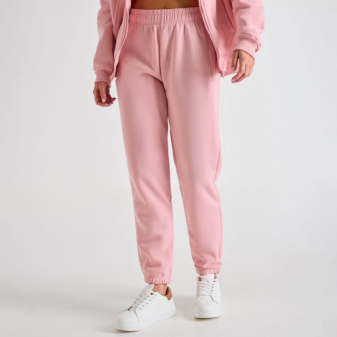 Ladies Pink Zip Pocket Jogger from You Know Who's