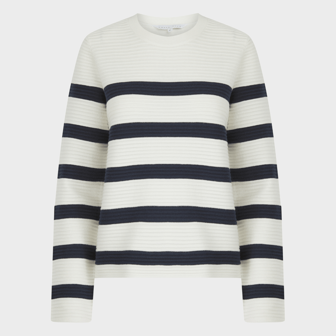 Ladies Ribbed Stripe Jumper from You Know Who's