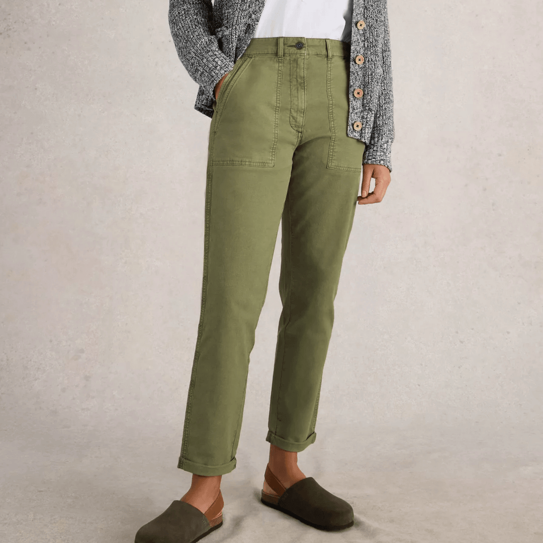 Ladies White Stuff Khaki Chino Trouser from You Know Who's