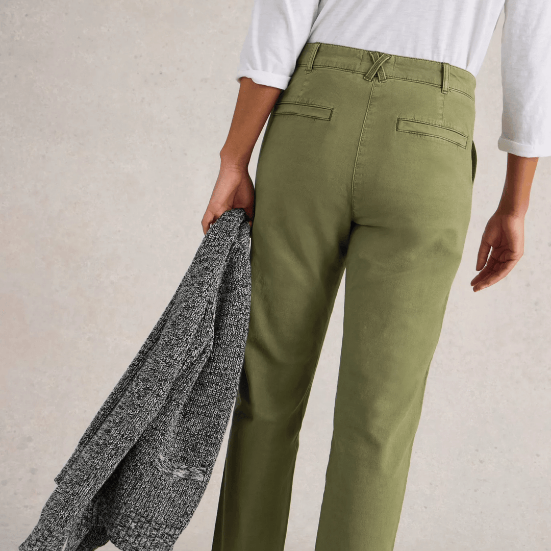 Ladies White Stuff Khaki Chino Trouser from You Know Who's