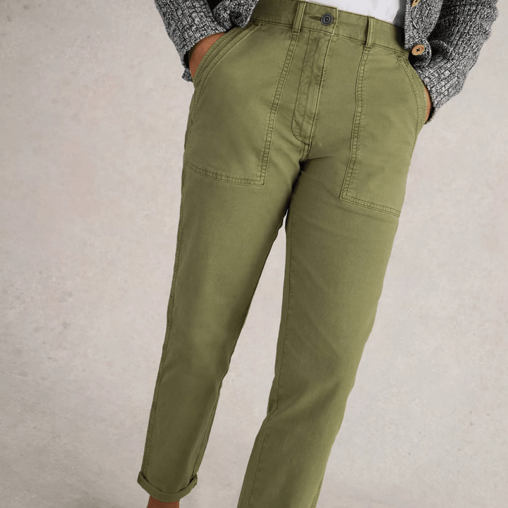 Ladies White Stuff Khaki Chino Trouser from You Know Who's