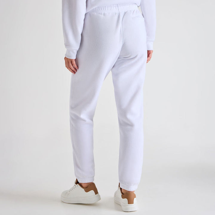 Ladies White Zip Pocket Jogger from You Know Who's