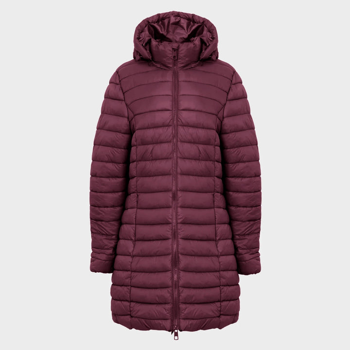 Ladies Wine Quilted Coat from You Know Who's