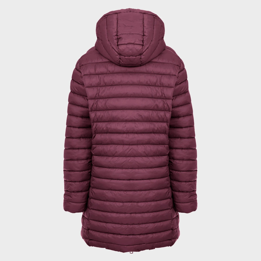 Ladies Wine Quilted Coat from You Know Who's