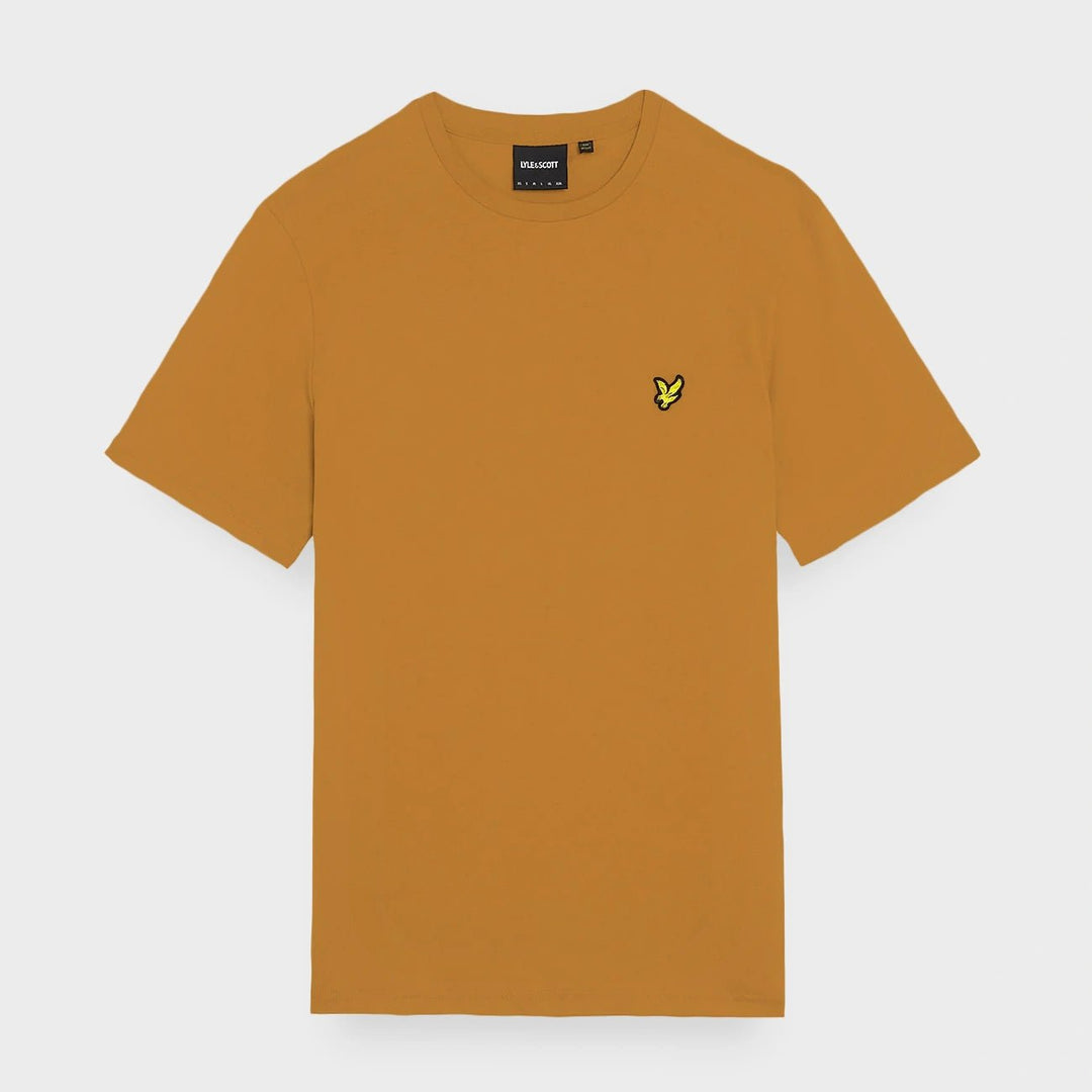 Men's Caramel Lyle & Scott Gold Logo T-shirt from You Know Who's