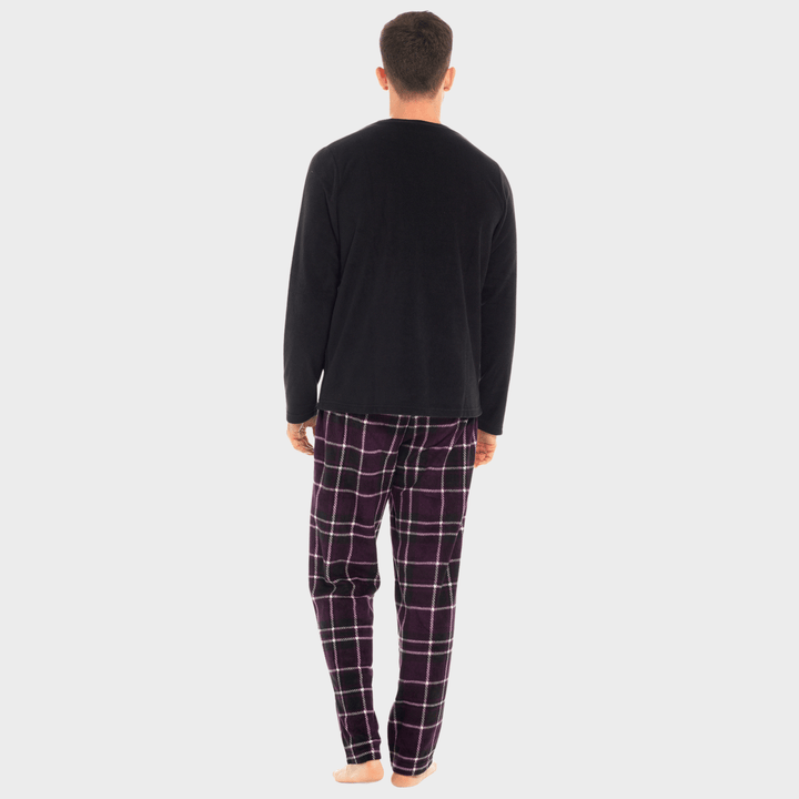 Mens Checked Fleece Pyjamas from You Know Who's