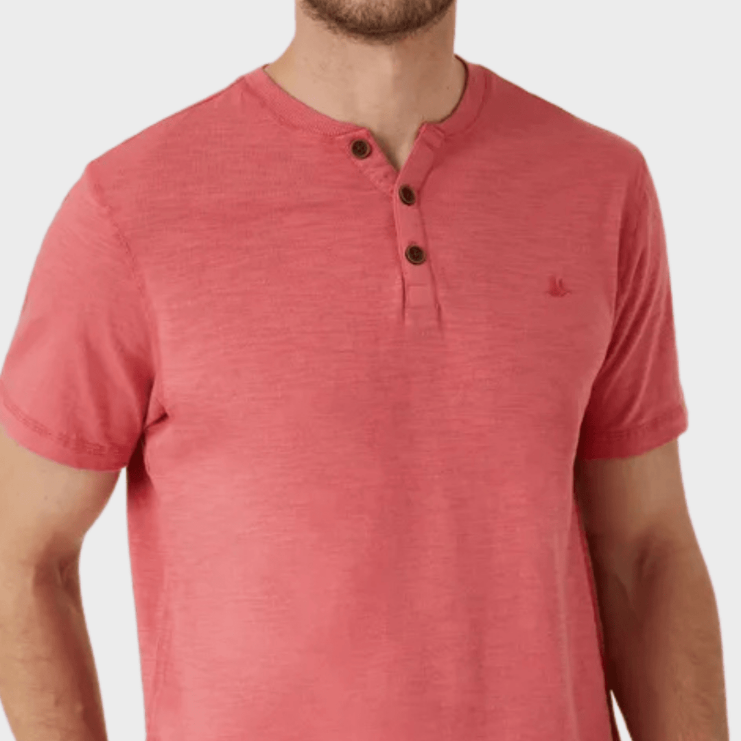 Men's Coral 3 Button Shirt from You Know Who's
