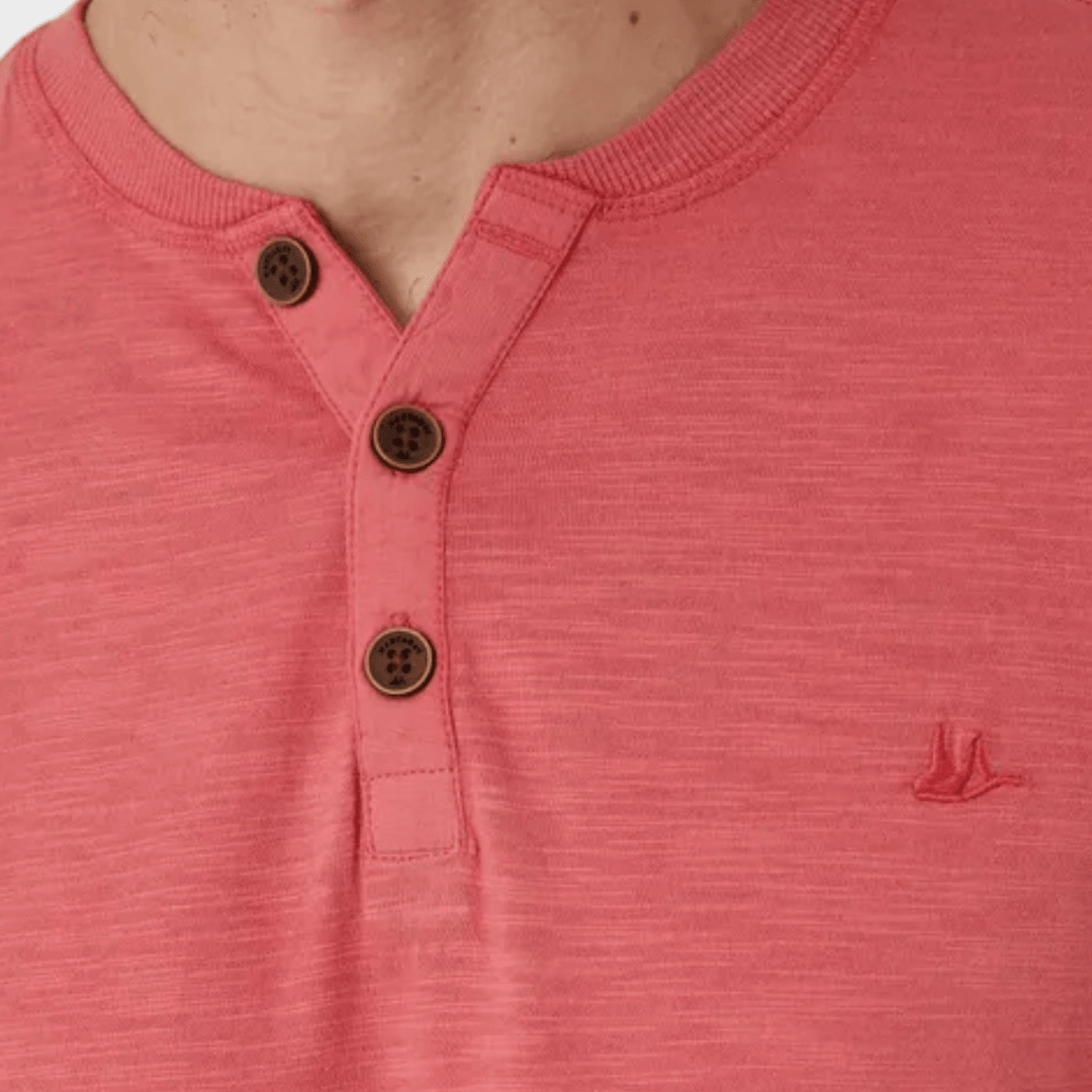 Men's Coral 3 Button Shirt from You Know Who's