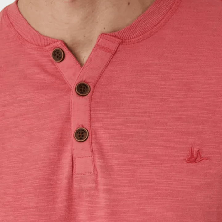 Men's Coral 3 Button Shirt from You Know Who's