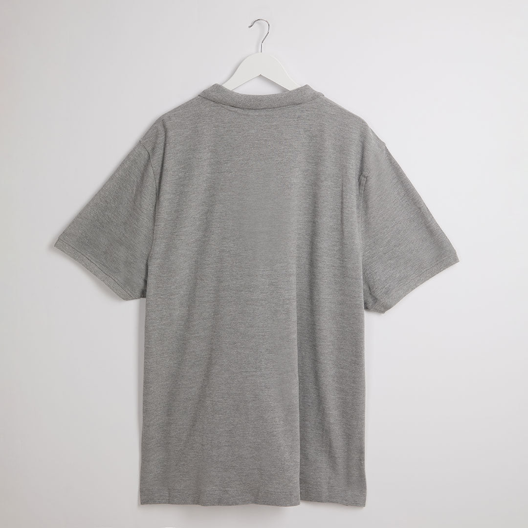Men's Grey Plain Pique Polo from You Know Who's