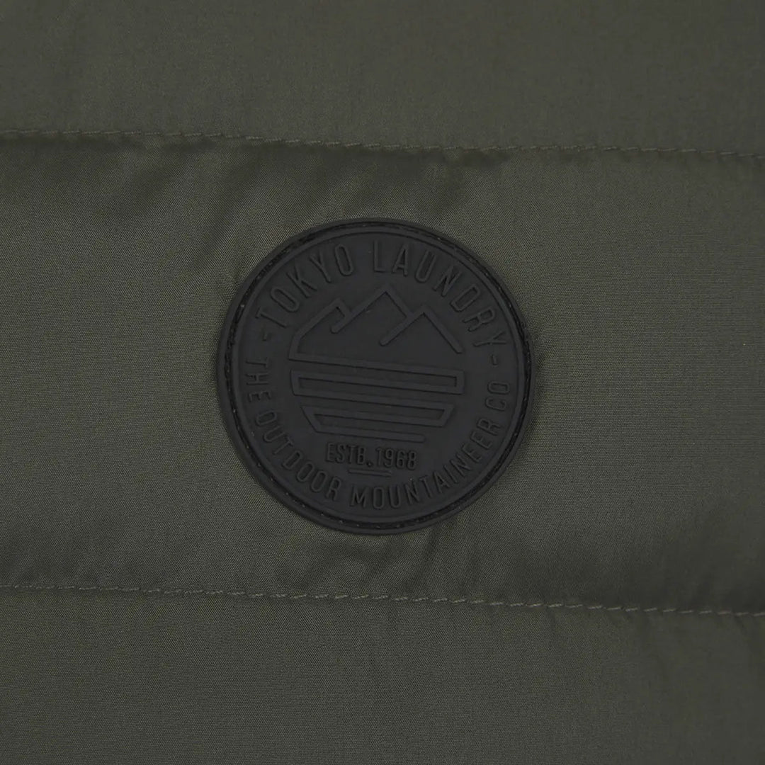 Mens Khaki Quilted Gilet from You Know Who's