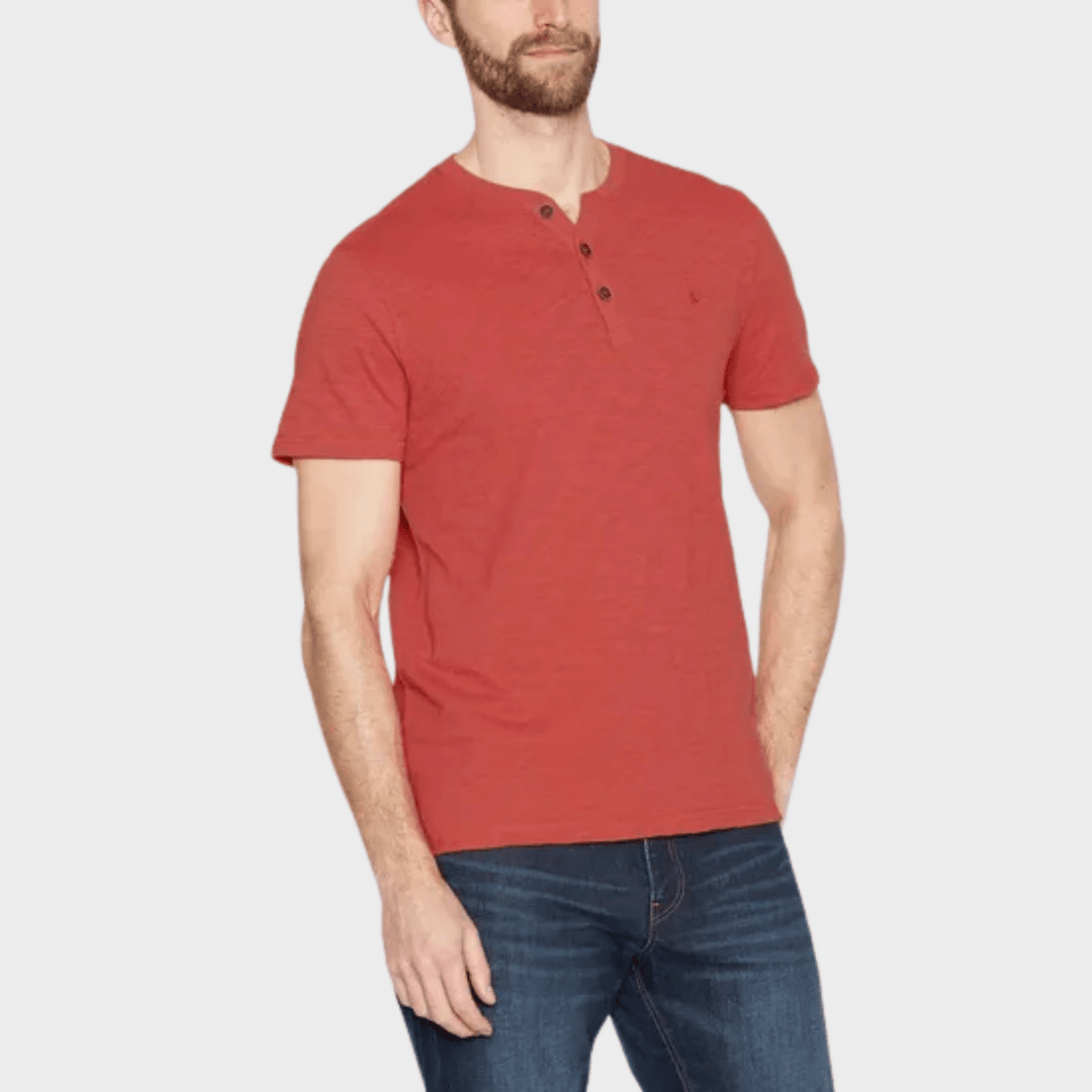 Men's Red 3 Button Shirt from You Know Who's
