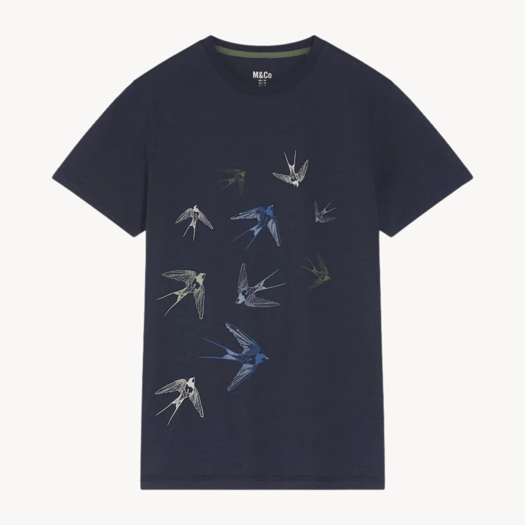 Mens Swallow Printed T-Shirt from You Know Who's