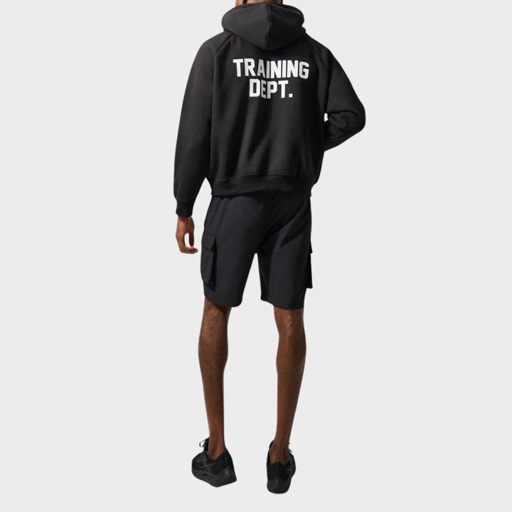 Men`s Training Dept Boxy Hoody - Black from You Know Who's