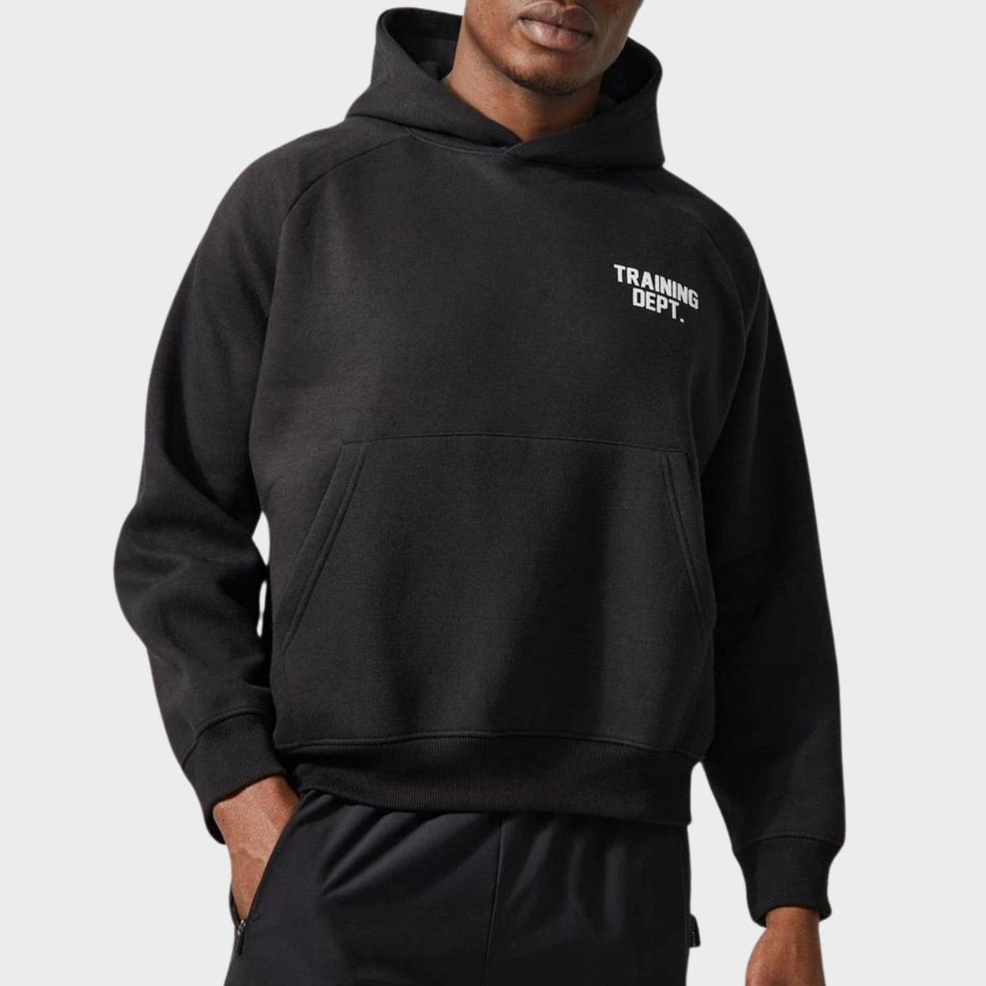 Men`s Training Dept Boxy Hoody - Black from You Know Who's