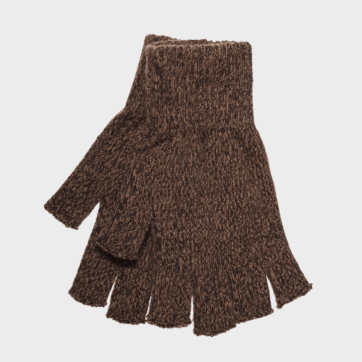 Mens Twist Yarn Fingerless Gloves from You Know Who's