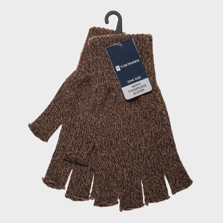 Mens Twist Yarn Fingerless Gloves from You Know Who's