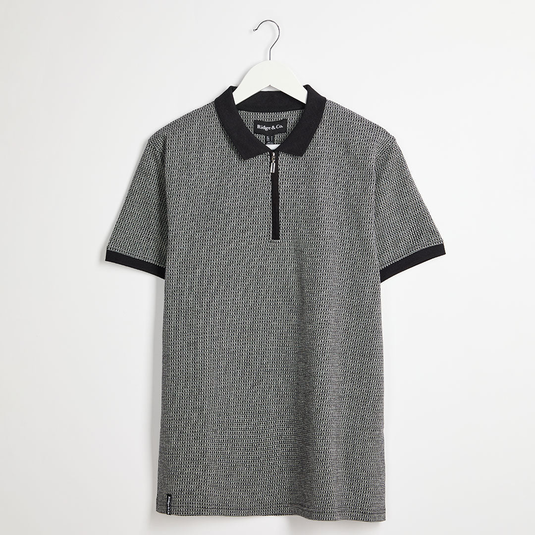 Mens Zip Neck Polo from You Know Who's