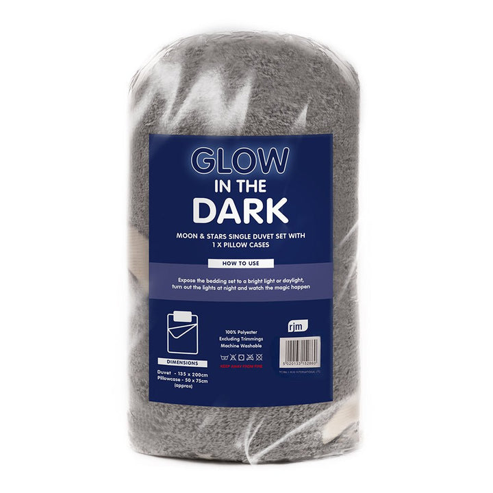 Moon Stars Glow in the Dark Duvet Set from You Know Who's