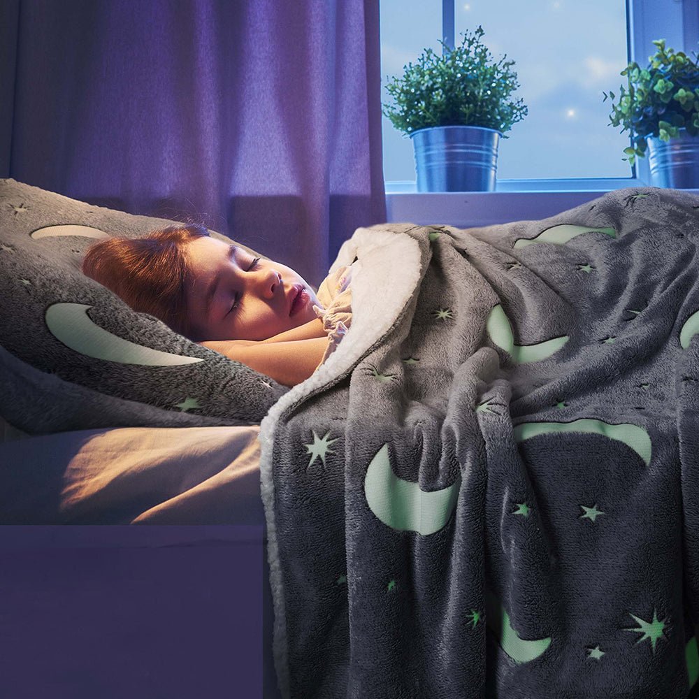 Moon Stars Glow in the Dark Duvet Set from You Know Who's