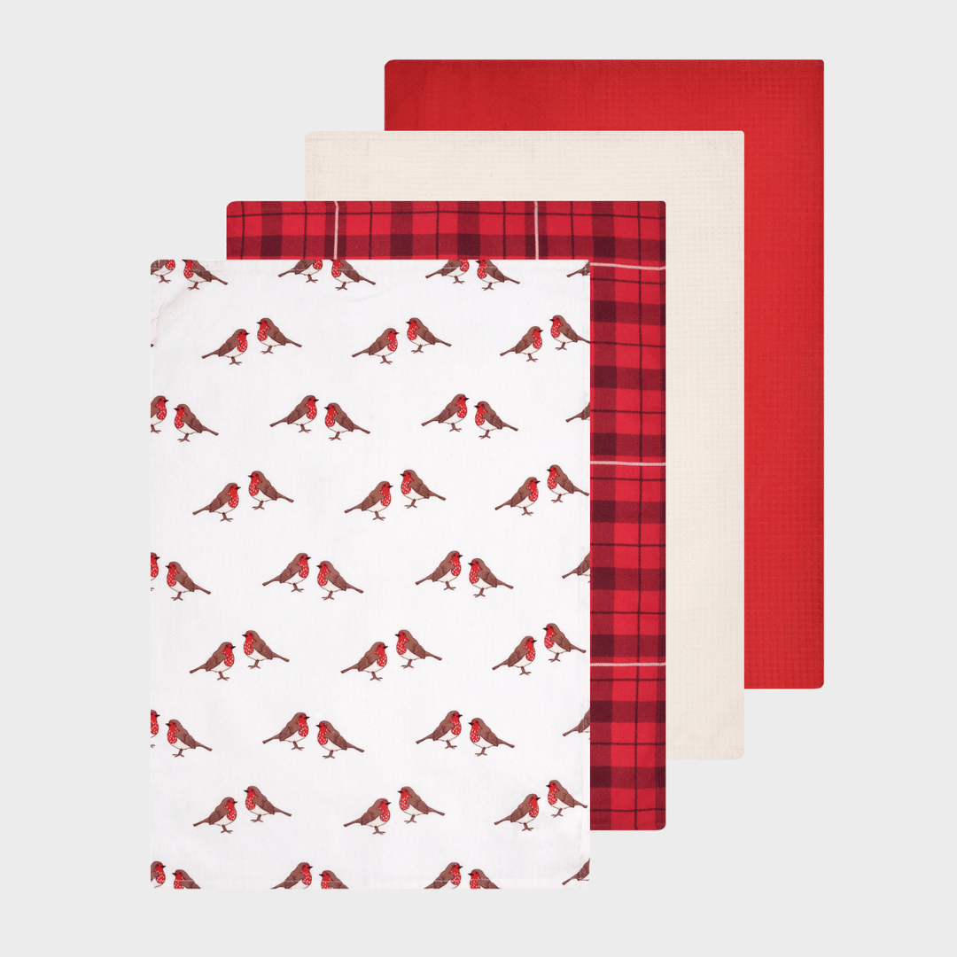 Robin Waffe 4pk Tea Towels from You Know Who's