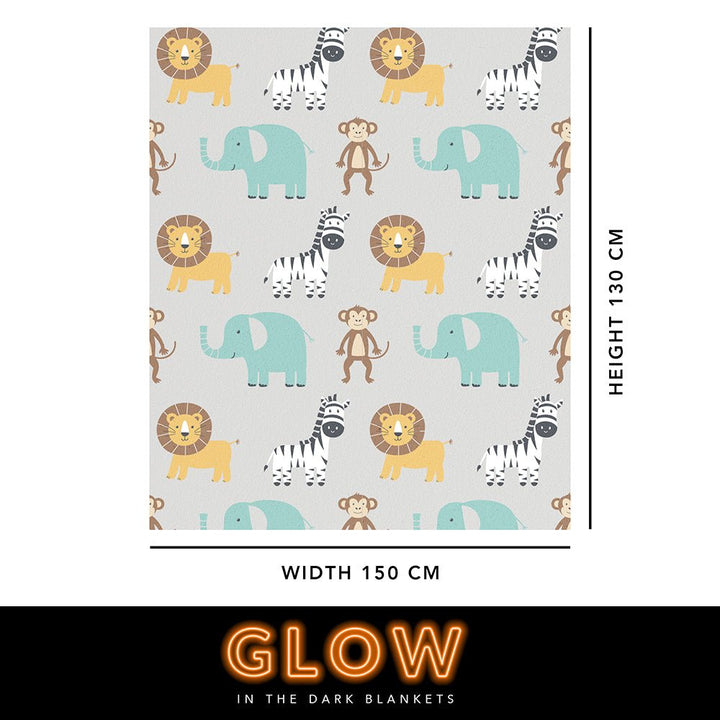 Safari Print Glow in the Dark Throw from You Know Who's