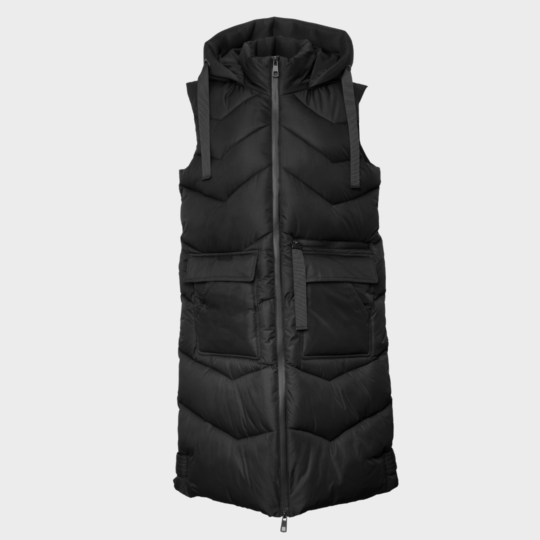 Saint and Sinner Black Nyla Gilet from You Know Who's