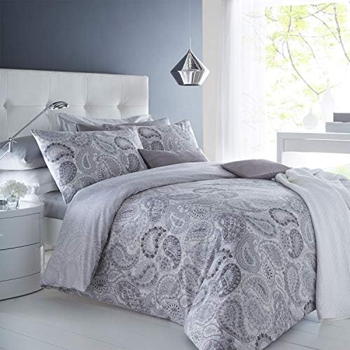 Sleepdown Black & Grey Paisley Duvet Cover from You Know Who's
