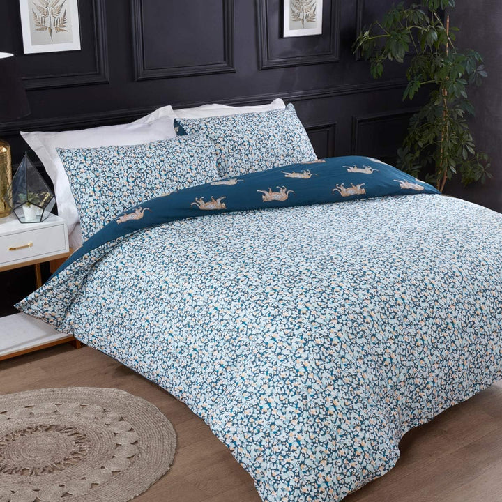 Sleepdown Leopard Teal Duvet Set from You Know Who's