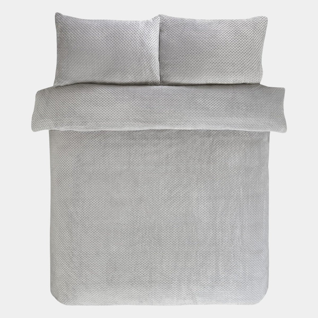 Sleepdown Waffle Teddy Fleece Silver from You Know Who's