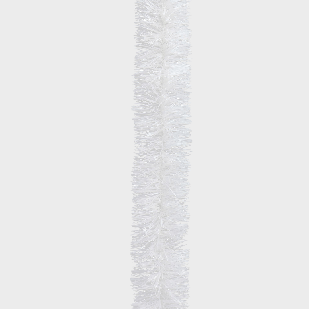 Tinsel 2m fine cut white from You Know Who's