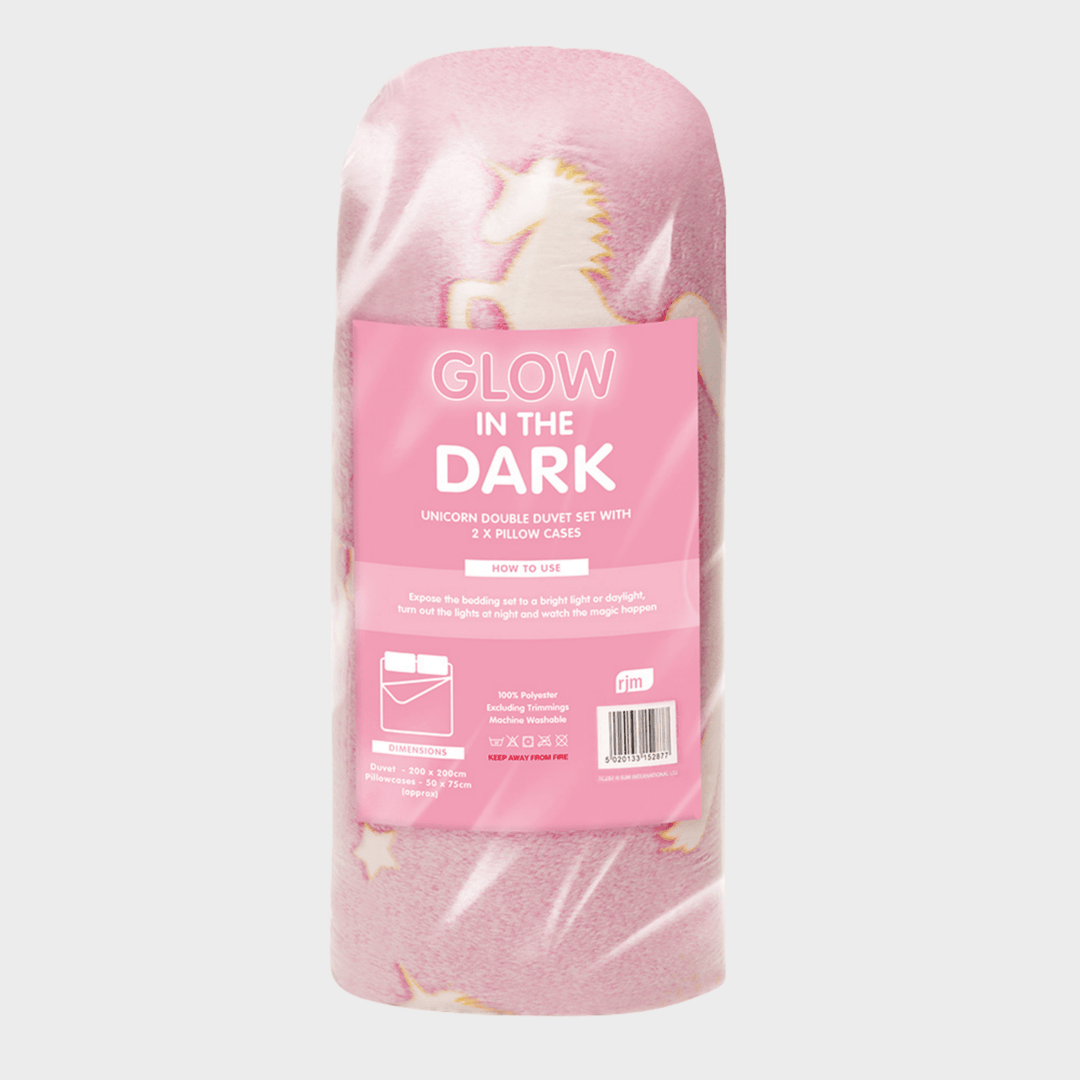 Unicorn Glow in the Dark Duvet Set from You Know Who's